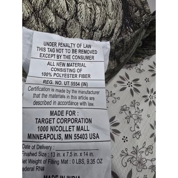 NWT John Derian for Target Chicken Pillow – Beaded Decorative Accent - Picture 14 of 15